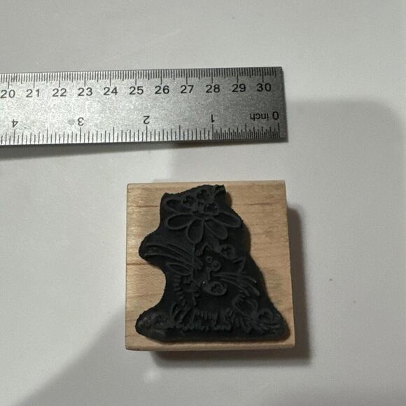 Stampendous Fluffles The Cat LADY BUG FLUFFLES RARE RETIRED - Picture 2 of 2